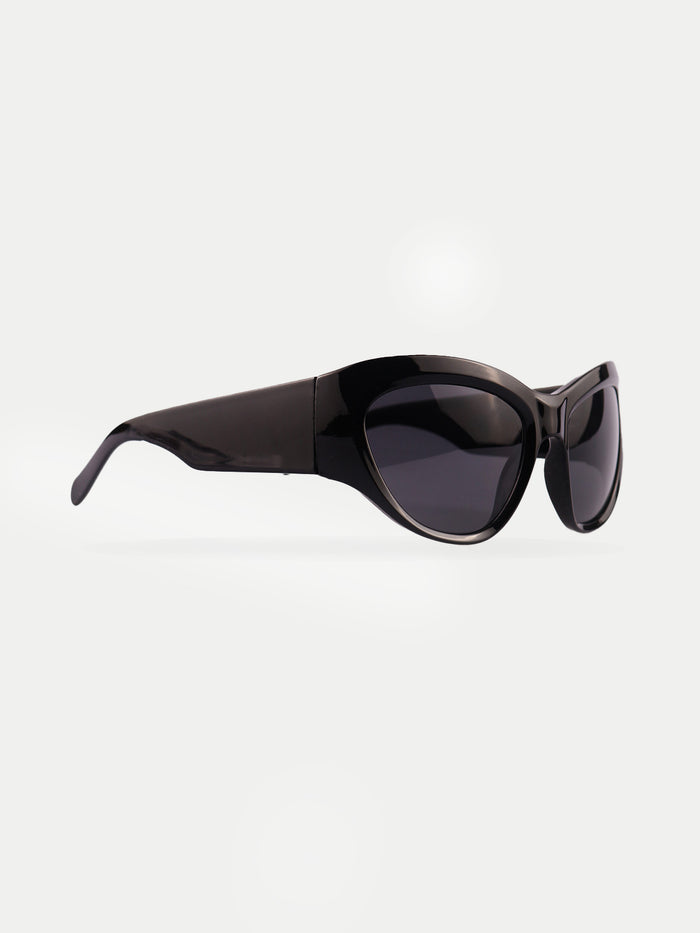 Wrap Oversized Alien Sunglasses | Black-Image 2