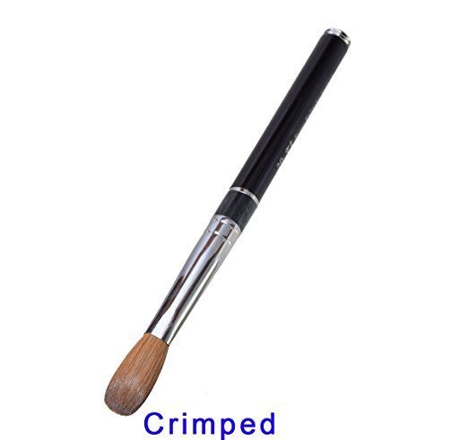 X5 SUPER Kolinsky Acrylic Nail Brush for Powder Manicure (CRIMPED) - Choose Size