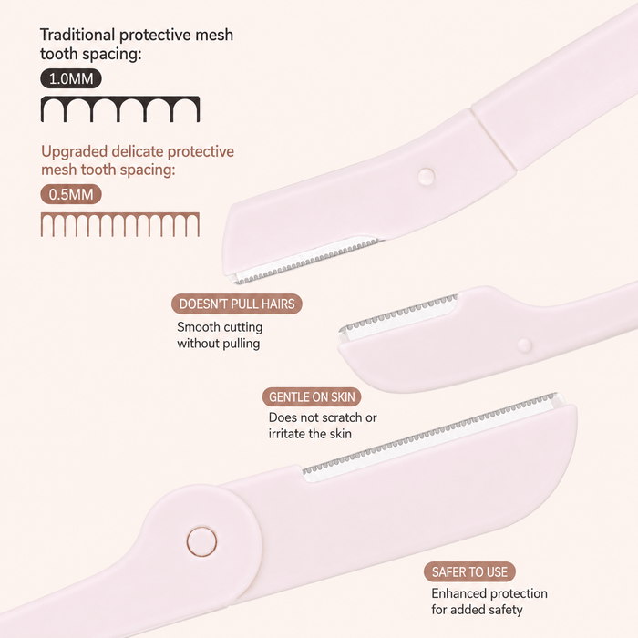Yaozhi Easy Eyebrow Trimmer Set مجموعة ياوتشي لتشذيب الحواجب السهلة - Princess Cosmetics Qatar