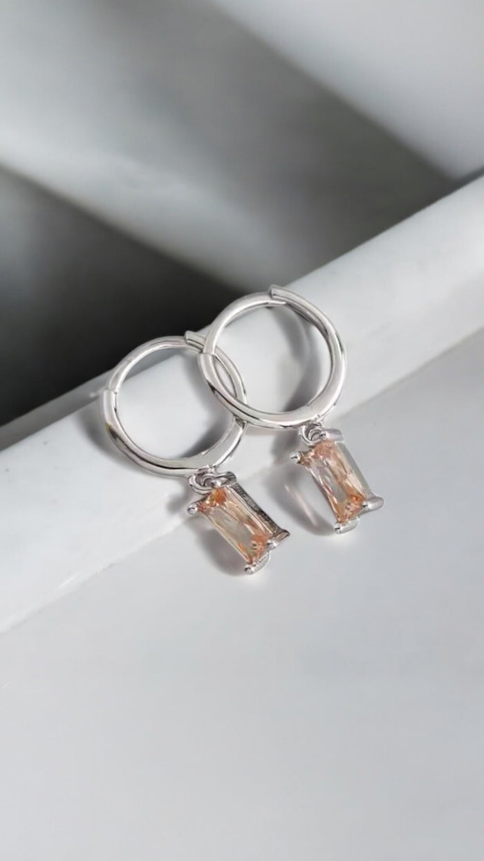 Zircon Drop Huggies